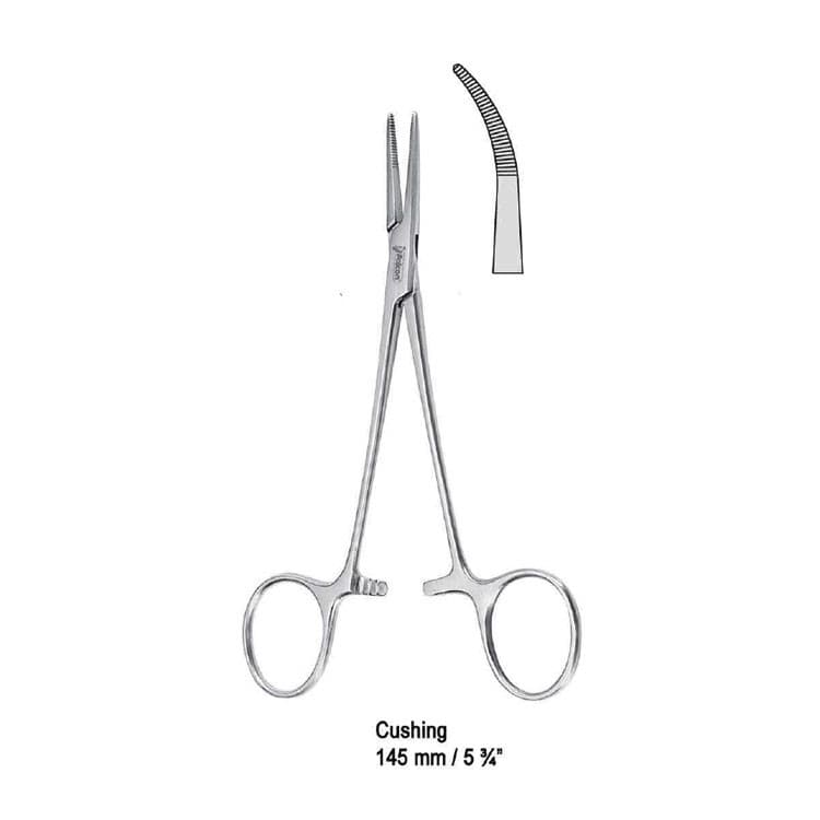 Forceps artery Cushing curved 145mm – oficiali Falcon Medical produkto nuotrauka
