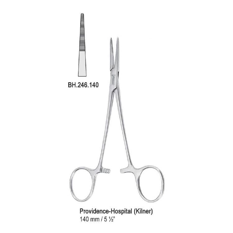 Forceps artery Providence-Hospital (Kilner) straight 140mm – oficiali Falcon Medical produkto nuotrauka