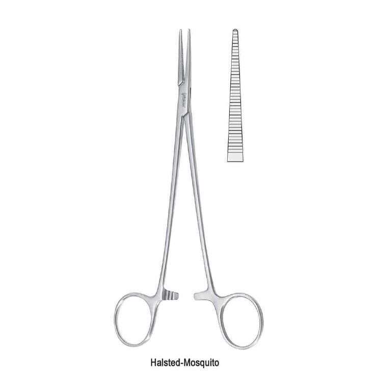 Forceps artery Halsted Mosquito straight 210mm – oficiali Falcon Medical produkto nuotrauka