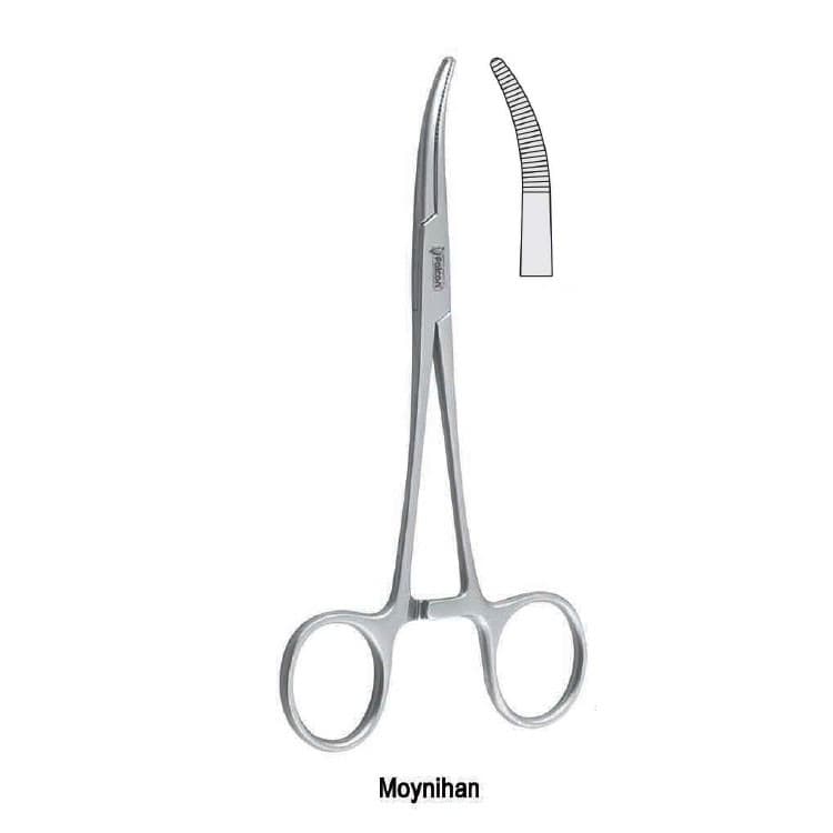 Forceps artery Moynihan curved 180mm – oficiali Falcon Medical produkto nuotrauka
