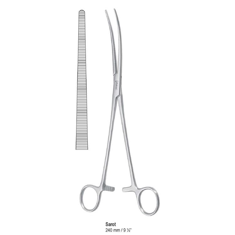 Forceps artery Sarot straight 240mm – oficiali Falcon Medical produkto nuotrauka
