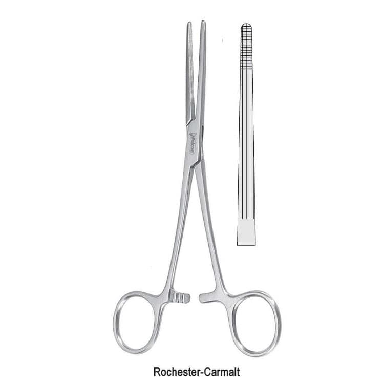 Forceps artery Rochester-Carmalt straight 165mm – oficiali Falcon Medical produkto nuotrauka