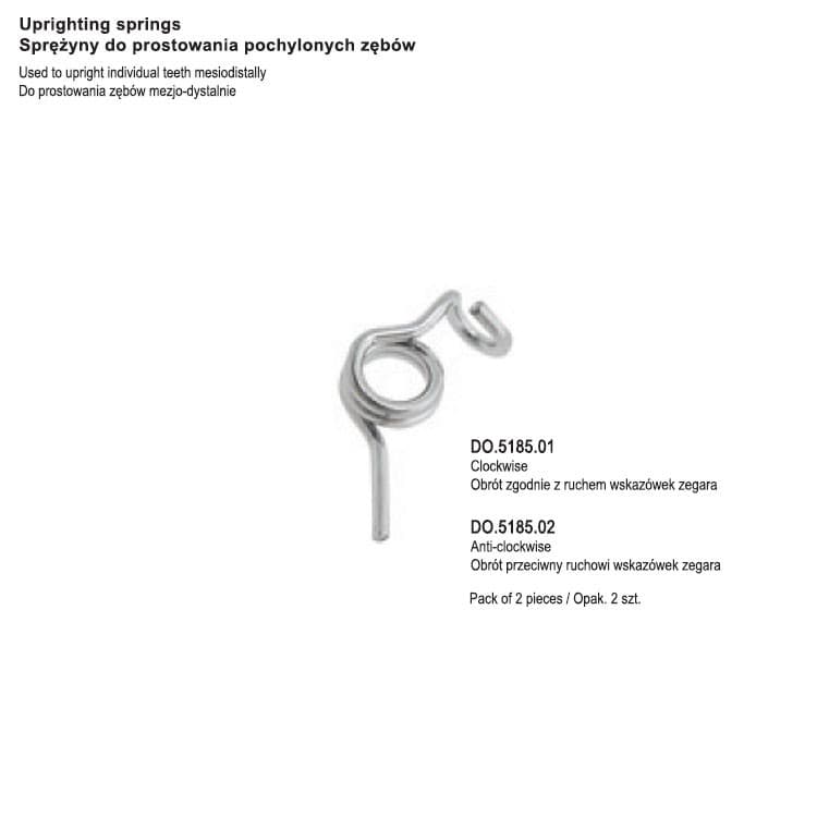 SS Uprighting springs clockwise (Pack of 2 pieces) – oficiali Falcon Medical produkto nuotrauka