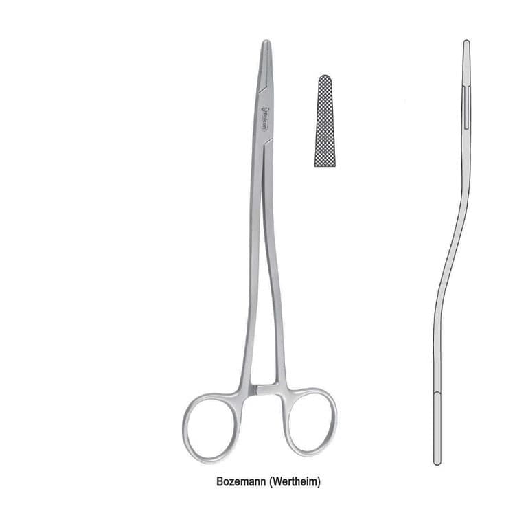 Needle holder Bozemann (Wertheim) S-Shape 200mm – oficiali Falcon Medical produkto nuotrauka