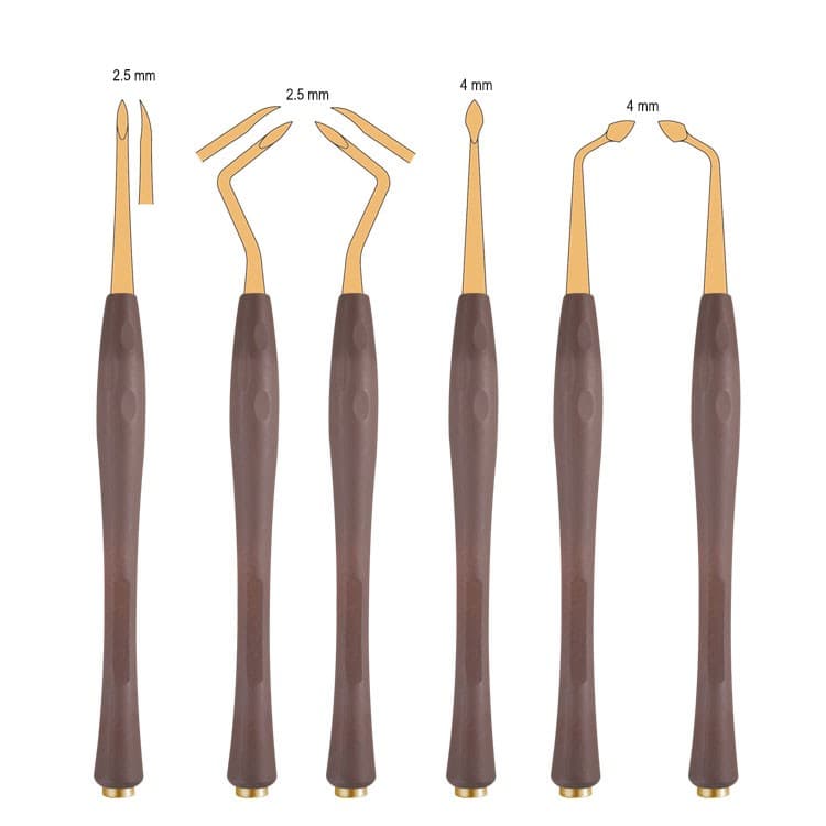 Century-Line Set of 6 best selling root tip elevators – oficiali Falcon Medical produkto nuotrauka