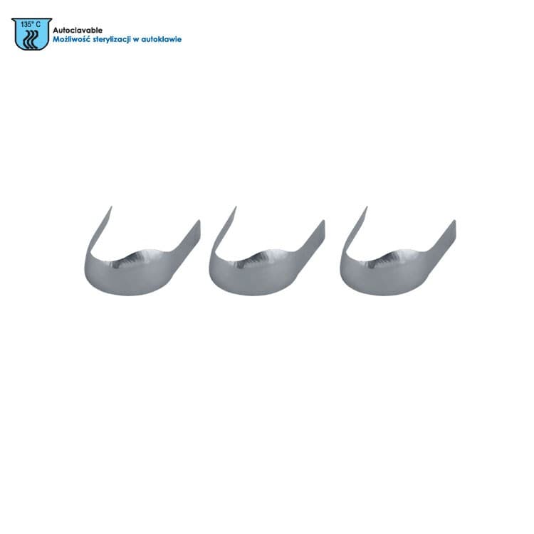 Contoured anatomical matrices premolars left, 0.035 mm (Pack of 30 pieces) – oficiali Falcon Medical produkto nuotrauka