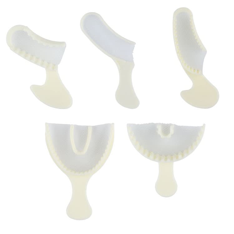 DENTALINE Disposable impression trays assorted (Pack of 10 pieces) – oficiali Falcon Medical produkto nuotrauka
