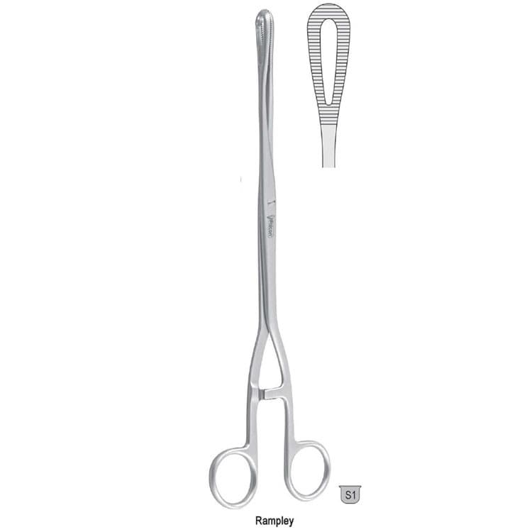 Forceps sponge Rampley screw joint 180mm – oficiali Falcon Medical produkto nuotrauka