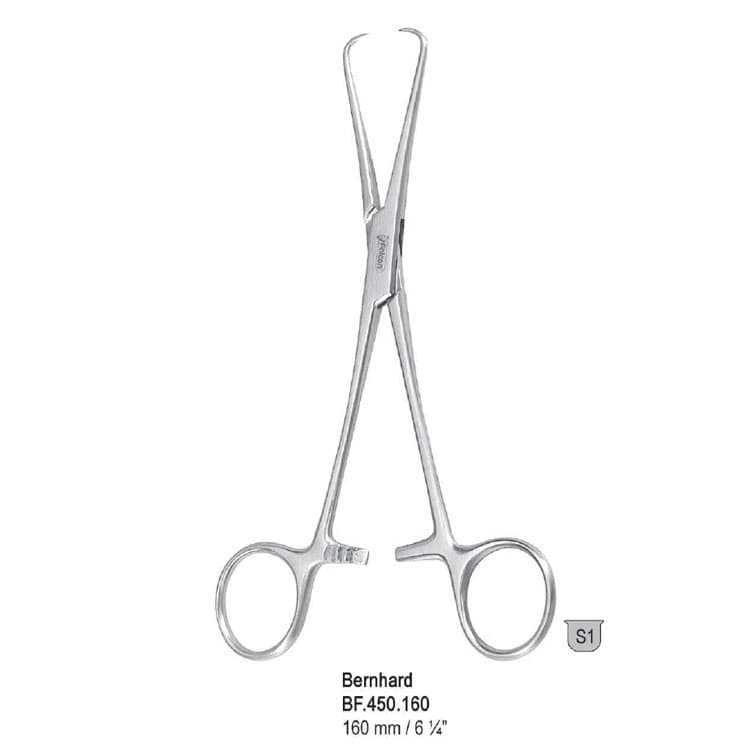 Forceps towel Bernhard 160mm – oficiali Falcon Medical produkto nuotrauka