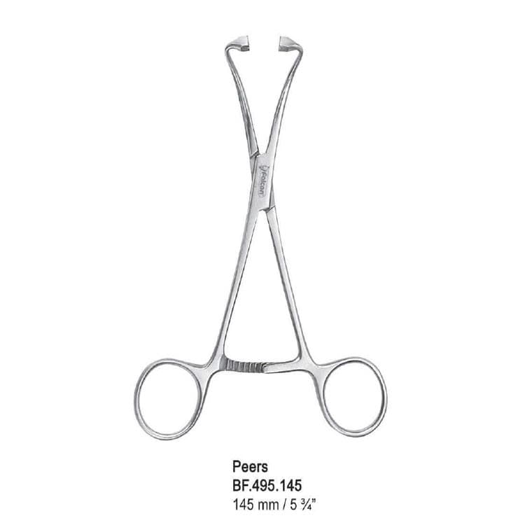Forceps towel Peers non-tearing 145mm – oficiali Falcon Medical produkto nuotrauka