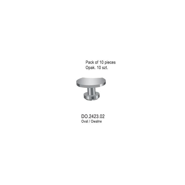Lingual button weldable round (Pack of 10 pieces) – oficiali Falcon Medical produkto nuotrauka