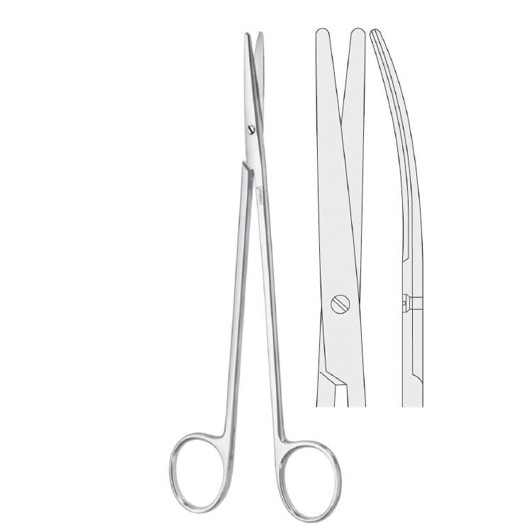 Scissors Metzenbaum-Nelson curved 305mm – oficiali Falcon Medical produkto nuotrauka