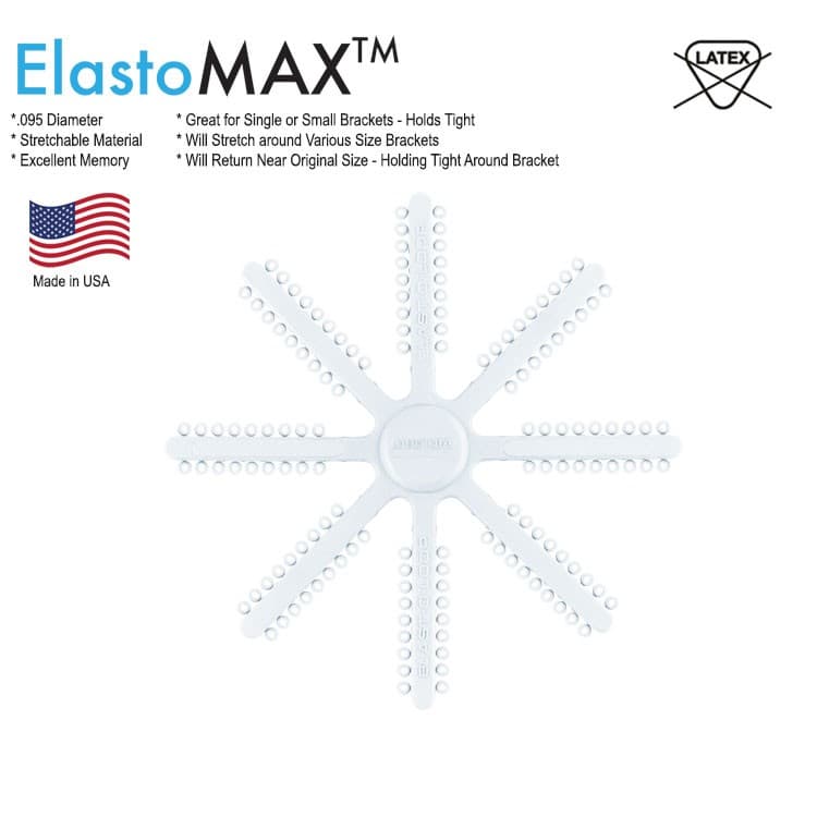 ElastoMax Mini ligatures, latex free, clear (7 sticks, 1008 ligatures) – oficiali Falcon Medical produkto nuotrauka
