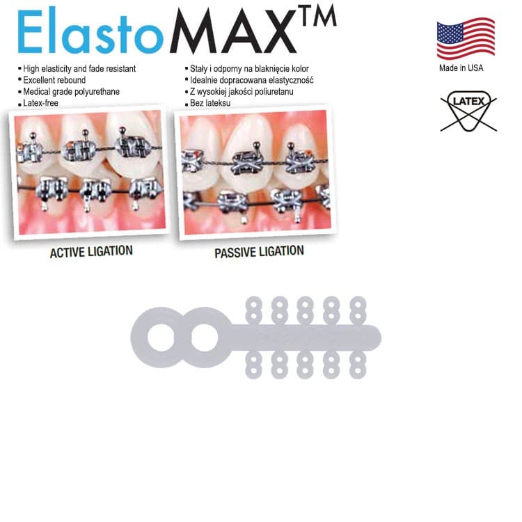 Figure 8 ligatures ties, latex free, clear (200 ligatures) – oficiali Falcon Medical produkto nuotrauka