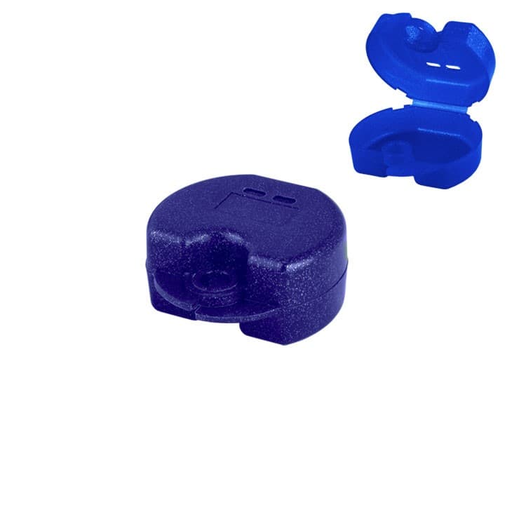 Retainer cases Euro maxi sparkle plum, 38 x 76 x 64mm (Pack of 10 pieces) – oficiali Falcon Medical produkto nuotrauka