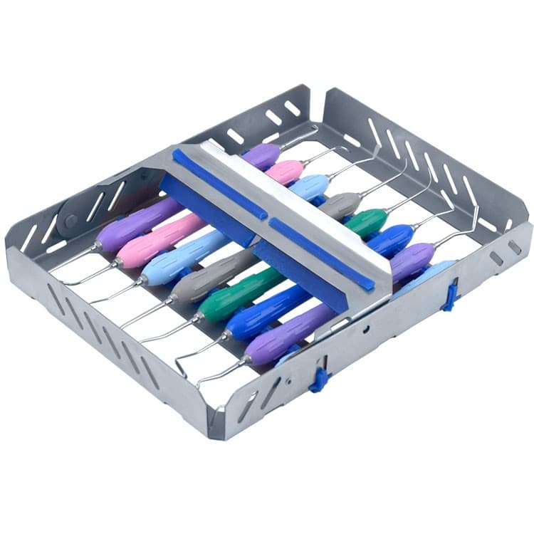 Compo-Art Instruments for aesthetic restorations set of 8 + Cassette tray MIDI – oficiali Falcon Medical produkto nuotrauka
