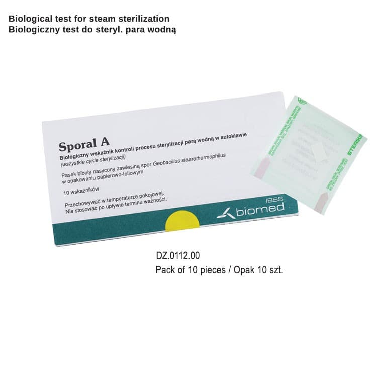 Biological test for steam sterilization (Pack of 10 pieces) – oficiali Falcon Medical produkto nuotrauka