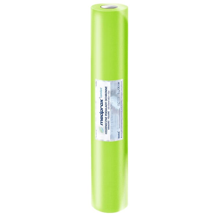 Disposable couch covers 2-ply lime 50 x 50cm (roll of 80 pieces) – oficiali Falcon Medical produkto nuotrauka