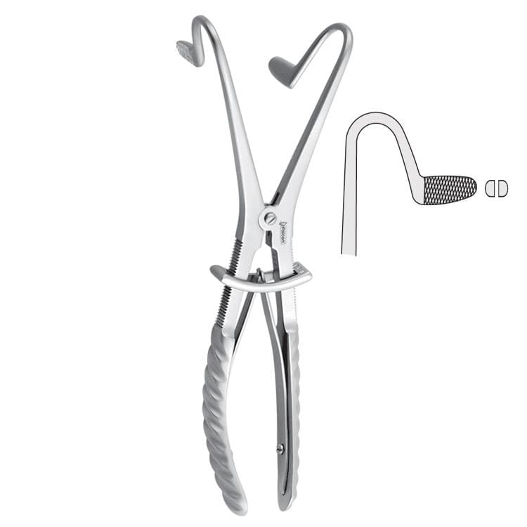 Mouth gag Fergusson parallal jaws 200mm – oficiali Falcon Medical produkto nuotrauka
