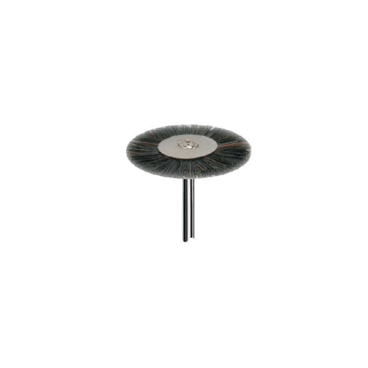 Apline wheel brush Ø 21mm black horse hair hard HP – oficiali Falcon Medical produkto nuotrauka