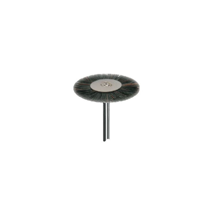 Apline wheel brush Ø 19mm black horse hair hard HP – oficiali Falcon Medical produkto nuotrauka