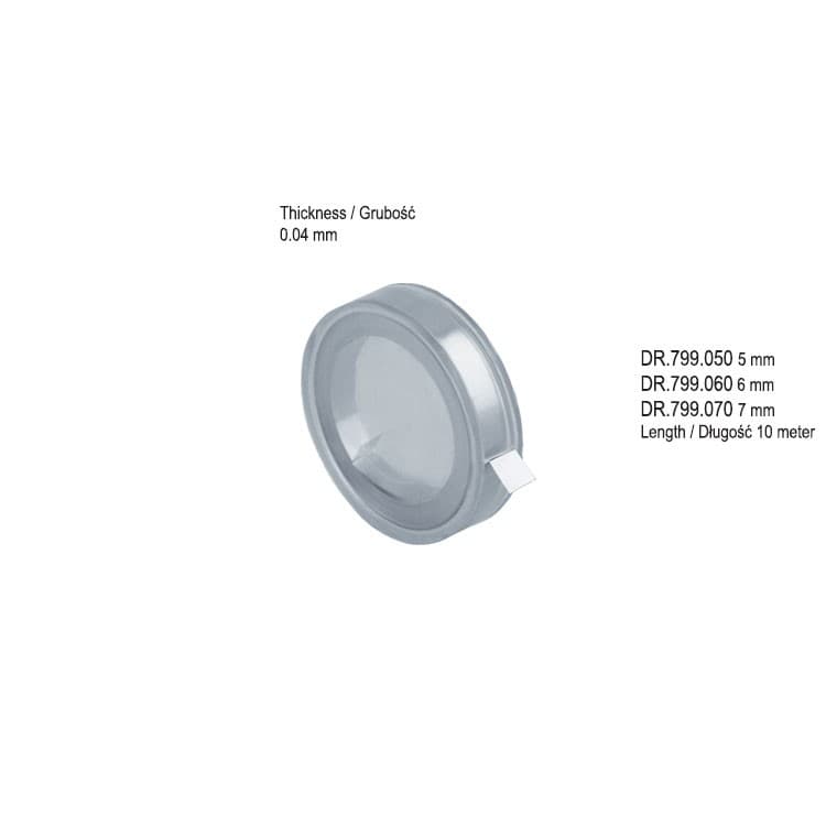 Matrix Band Super flexible 0.04mm thick, 6mm X 10 meter – oficiali Falcon Medical produkto nuotrauka