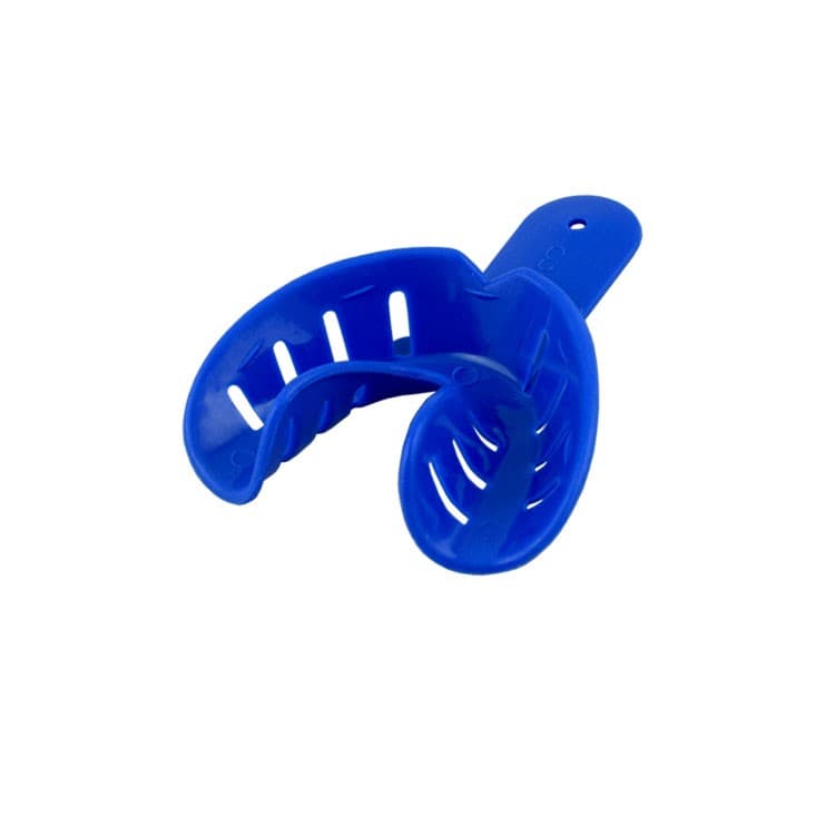 Disposable Orthodontic impression tray lower fig. 3, size S (blue) 10 pieces – oficiali Falcon Medical produkto nuotrauka