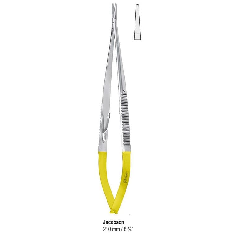 Falcon-Grip Needle holder Jacobson 210mm TC smooth – oficiali Falcon Medical produkto nuotrauka