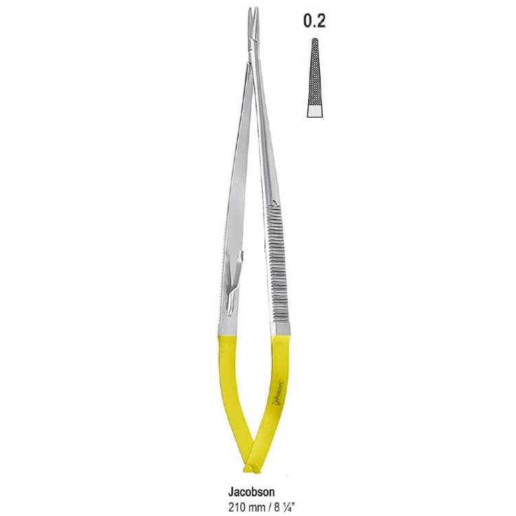 Falcon-Grip Needle holder Jacobson 210mm TC – oficiali Falcon Medical produkto nuotrauka