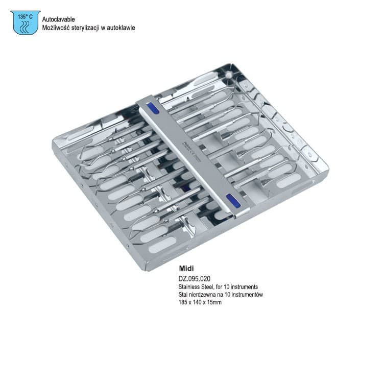 Cassette tray Falcon MIDI stainless steel – oficiali Falcon Medical produkto nuotrauka