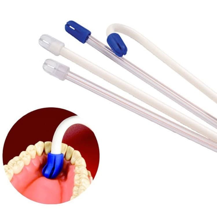 Saliva ejectors with soft tip white 15cm (Pack of 100 pieces) – oficiali Falcon Medical produkto nuotrauka
