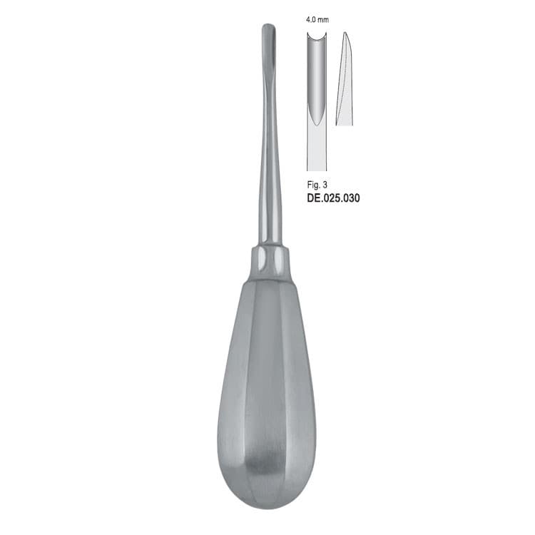 Elevator Bein 4mm fig. 3 – oficiali Falcon Medical produkto nuotrauka