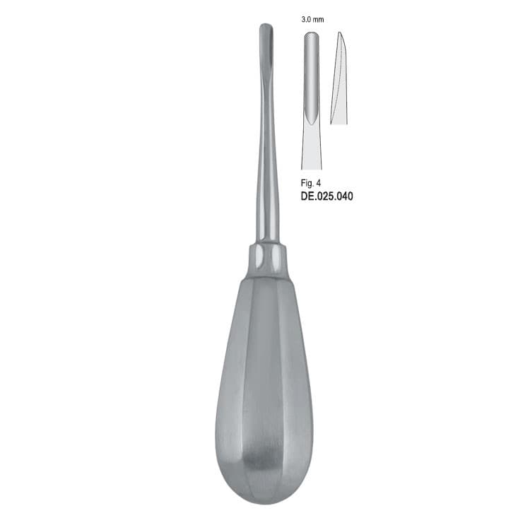 Elevator Bein 3mm fig. 4 – oficiali Falcon Medical produkto nuotrauka