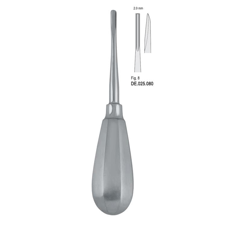 Elevator Bein 2mm fig.8 – oficiali Falcon Medical produkto nuotrauka