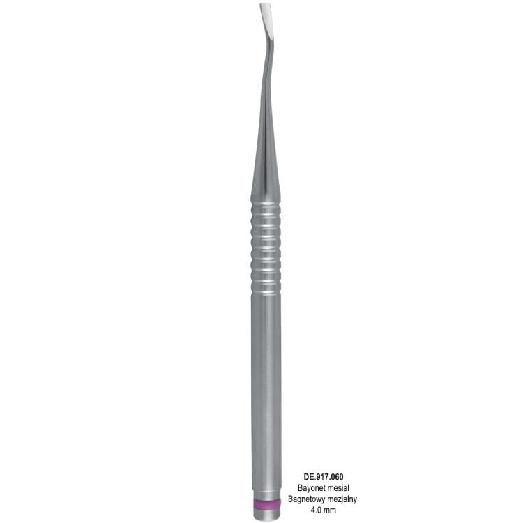 Luxating hybrid micro serrated bayonet mesial 4.0mm (Purple) – oficiali Falcon Medical produkto nuotrauka