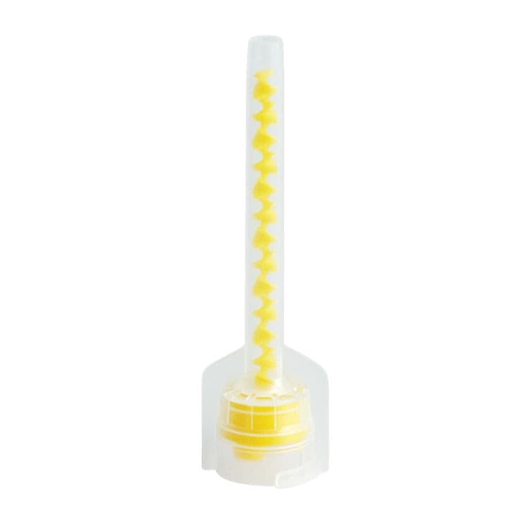 DENTALINE Mixing tips 1:1 small yellow (Pack of 50 pieces) – oficiali Falcon Medical produkto nuotrauka