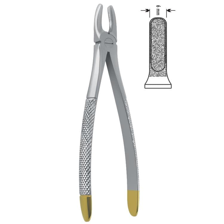 Diamond-Grip Extracting forceps European pattern fig. 1 – oficiali Falcon Medical produkto nuotrauka