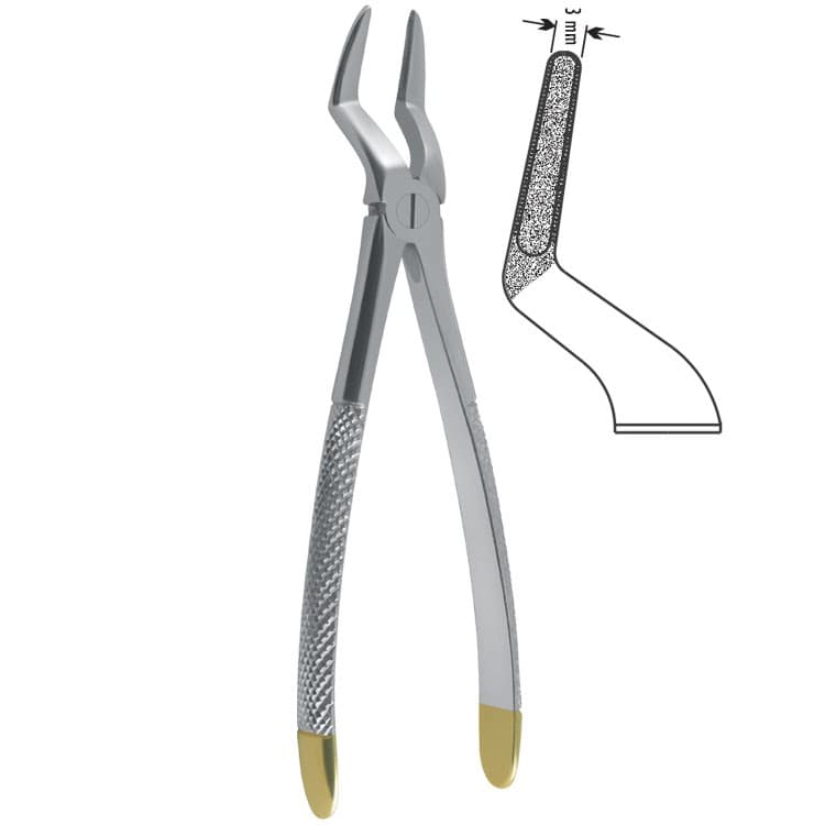 Diamond-Grip Extracting forceps European pattern fig. 51A – oficiali Falcon Medical produkto nuotrauka