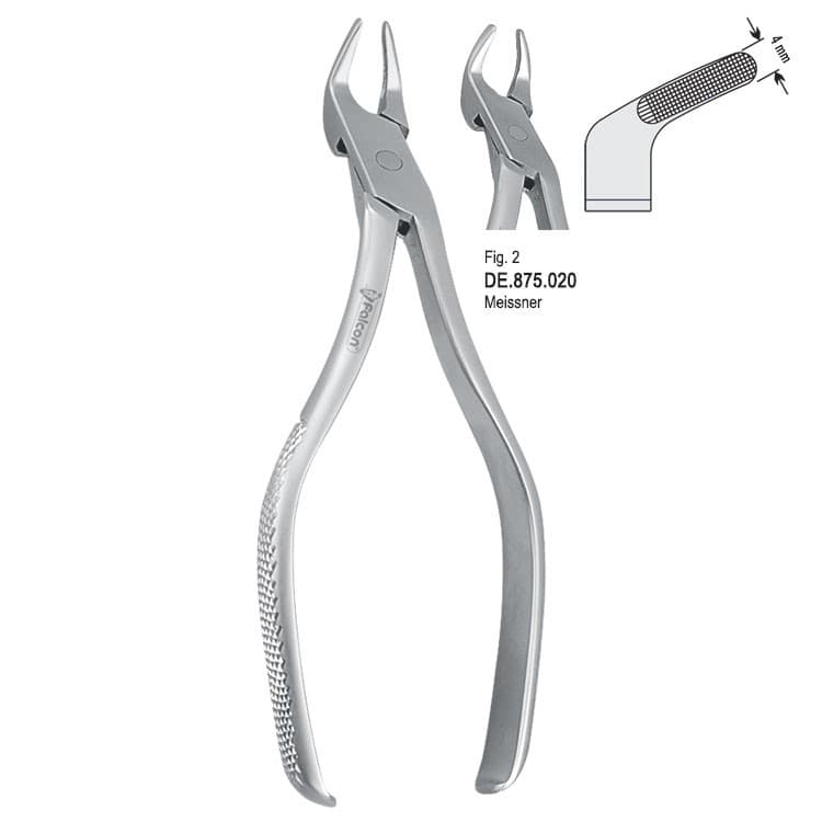 Extracting forceps Meissner fig. 2 – oficiali Falcon Medical produkto nuotrauka