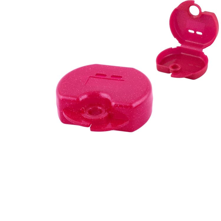 Retainer cases Euro mini tropical pink, 31 x 76 x 64mm (Pack of 10 pieces) – oficiali Falcon Medical produkto nuotrauka