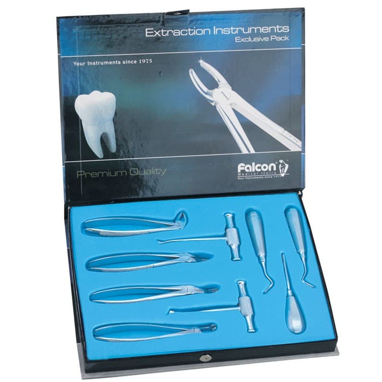 Extraction instruments set of 9 pieces – oficiali Falcon Medical produkto nuotrauka