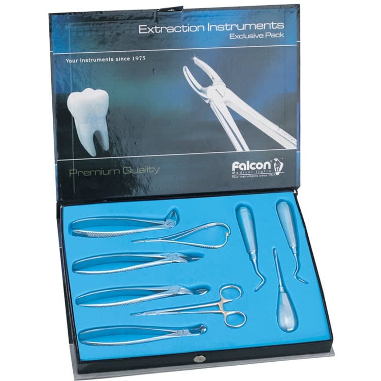Extraction instruments set of 9 pieces – oficiali Falcon Medical produkto nuotrauka