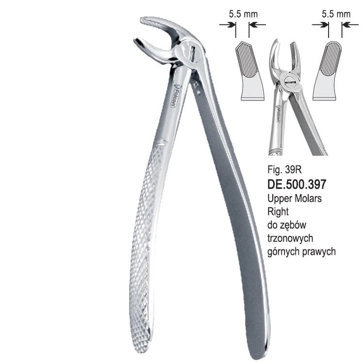 Extracting forceps children pattern fig. 39R – oficiali Falcon Medical produkto nuotrauka