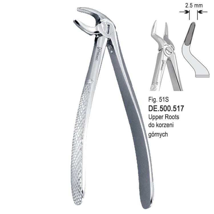 Extracting forceps children pattern fig. 51S – oficiali Falcon Medical produkto nuotrauka