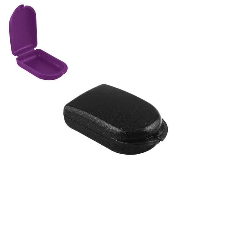 Slim-Line Retainer cases sparkle black, 25 x 50 x 85mm (Pack of 10 pieces) – oficiali Falcon Medical produkto nuotrauka