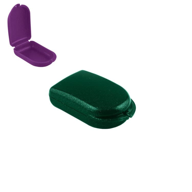 Slim-Line Retainer cases sparkle green, 25 x 50 x 85mm (Pack of 10 pieces) – oficiali Falcon Medical produkto nuotrauka