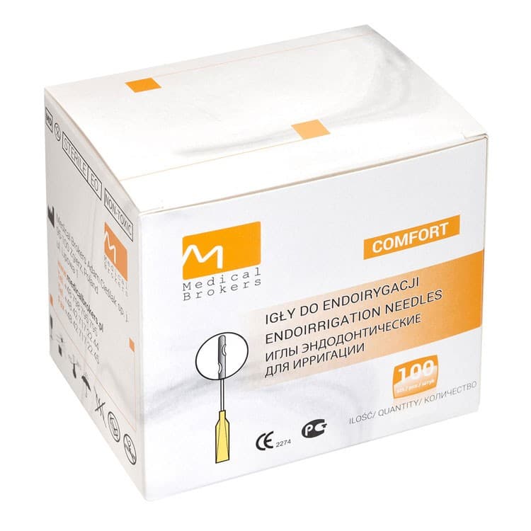 Endo Irrigation needles, double side vented, 0,3 x 25 (30G x 1″) (Pack of 100 pieces) – oficiali Falcon Medical produkto nuotrauka