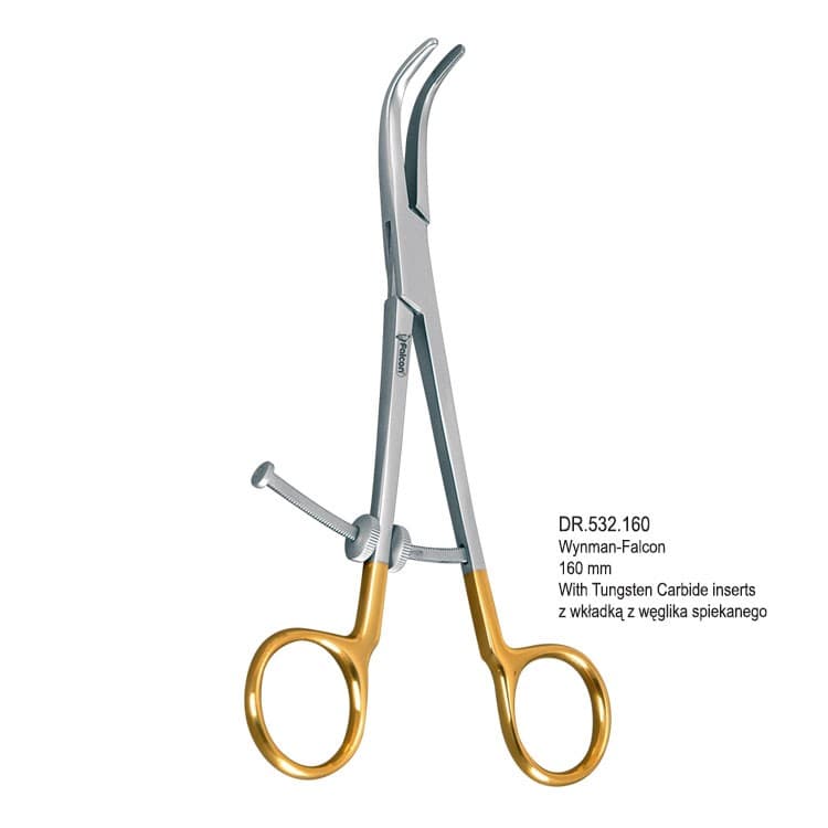 Crown forceps Wynman Tungsten Carbide jaw 160mm – oficiali Falcon Medical produkto nuotrauka
