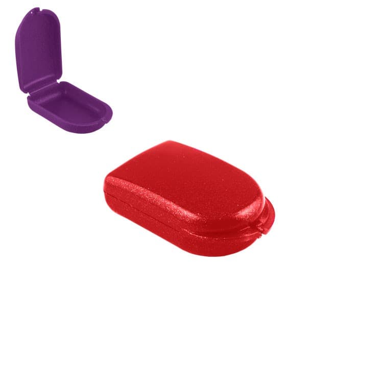 Slim-Line Retainer cases sparkle red, 25 x 50 x 85mm (Pack of 10 pieces) – oficiali Falcon Medical produkto nuotrauka