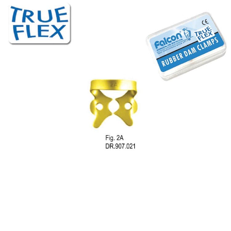True-Flex Rubber dam clamp, Premolars fig. 2A – oficiali Falcon Medical produkto nuotrauka